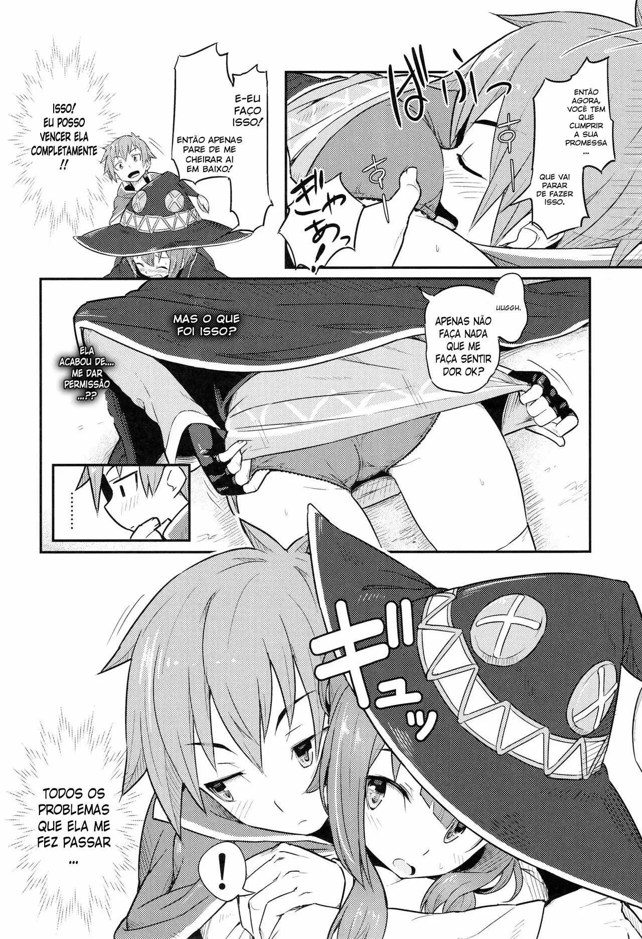 Konosuba hentai - Kazuma tirando a virgindade da Megumin