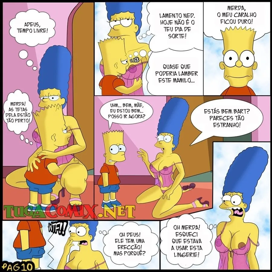Los Simpson Hentai - Marge engaña a Homero con el bart