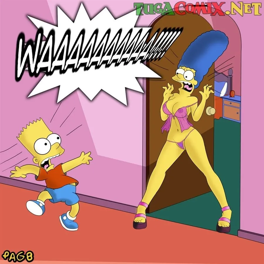 The Simpsons Hentai - Marge cheating on Homer with the bart