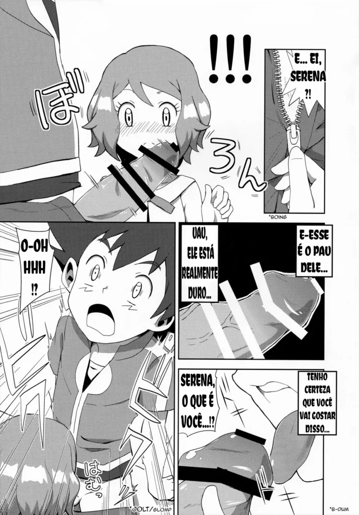 Pokemonhentai comics: Ash e Serena em um encontro ardente de desejo