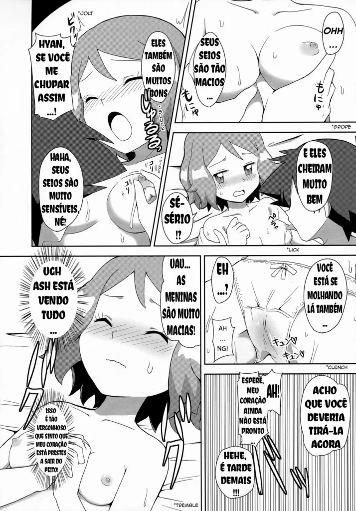 Pokemonhentai comics: Ash e Serena em um encontro ardente de desejo