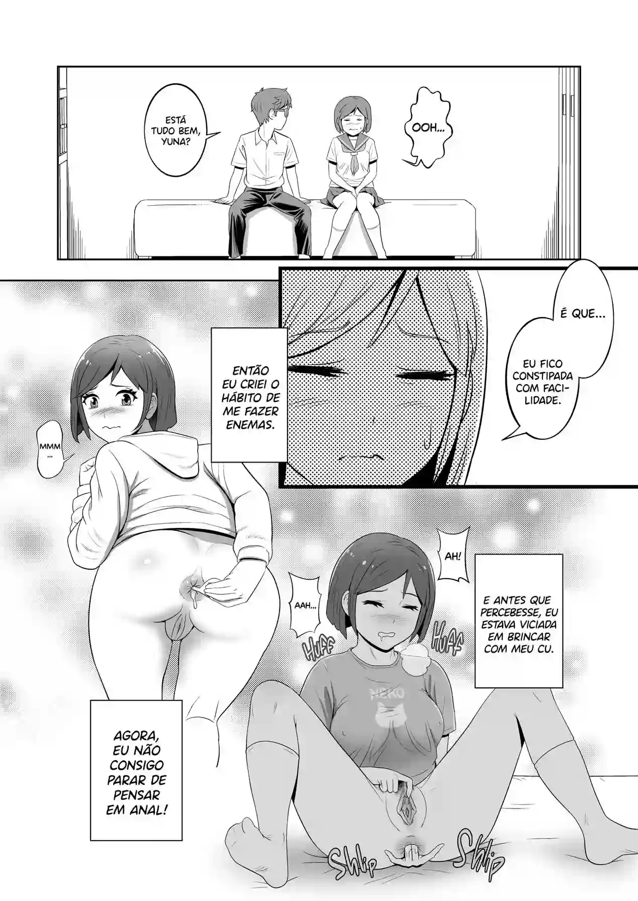 Hentai anal sem censura: Minha Namorada Inocente Adora Anal